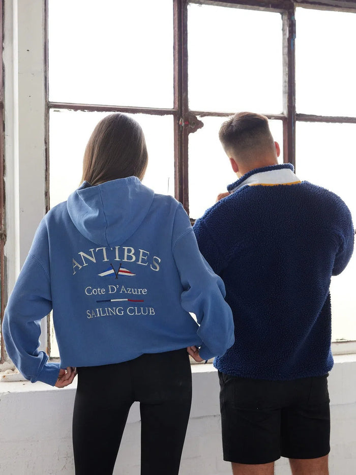 Antibes Heavyweight Hoodie Blue