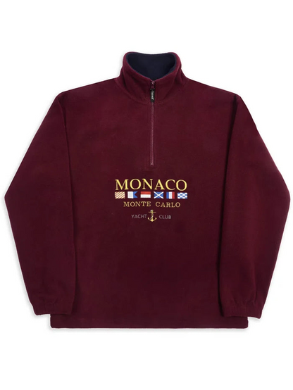 Monaco Vintage Fleece Burgundy