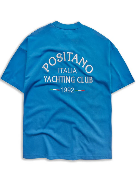 Blue Positano Big Logo T-Shirt